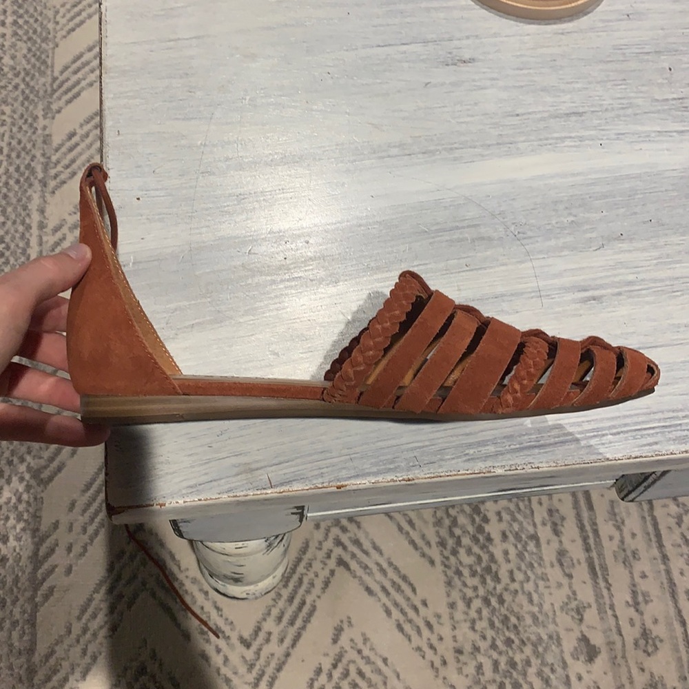 COPY - Orange Lucky brand, lace up flats